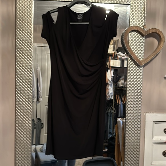 Sun Woo cold shoulder faux wrap dress - Picture 2 of 4